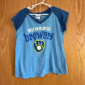 Genuine Merchandise Blue Milwaukee Brewers Kids Tee